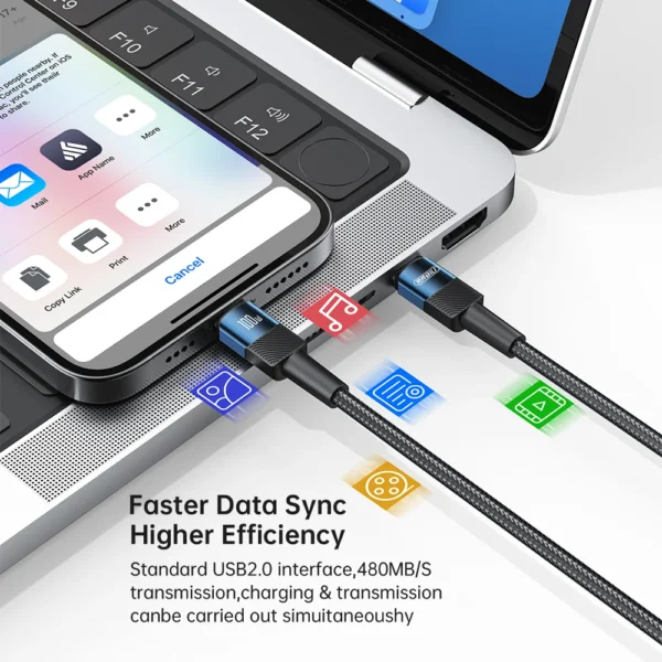 NNBILI 2024 NEW 100W USB C To Type C Cable PD Fast Charging Cord Cable 1M/2M For iPhone 15 Pro Max Macbook Samsung Xiaomi Hwawei - Image 5