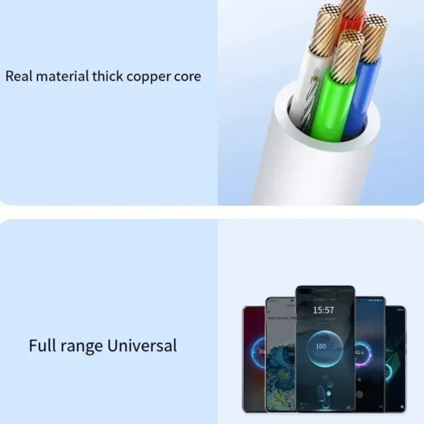 Xiaomi Mijia 120W Charging Cable Pd Dual 10A Quick Usb C To Type C Fast Charger High-speed Data Universal Transfer Wire Cord - Image 5