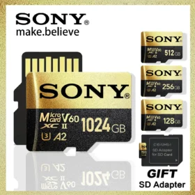 Sony Micro TF SD Card Extreme SD Memory Card 128GB TF Flash Cards 1TB 512GB 256GB A2 U3 V30 SD For Xiaomi Phone Computer