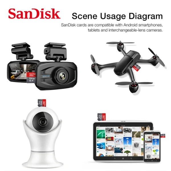 Sandisk Ultra Micro tf SD card 128GB 32GB 64GB 256GB Mini SD Card SD/TF Flash Card Memory Card 32 64 128 gb miniSD for Phone - Image 5