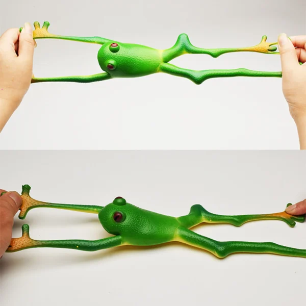 Simulation Frog Model Ornaments Soft Rubber Fake Frog Creative Compulsion Vent Frog Toys Children's Gift Sensory Toys - Image 4