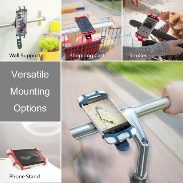 Universal Silicone Bike Bicycle Phone Holder - Image 2