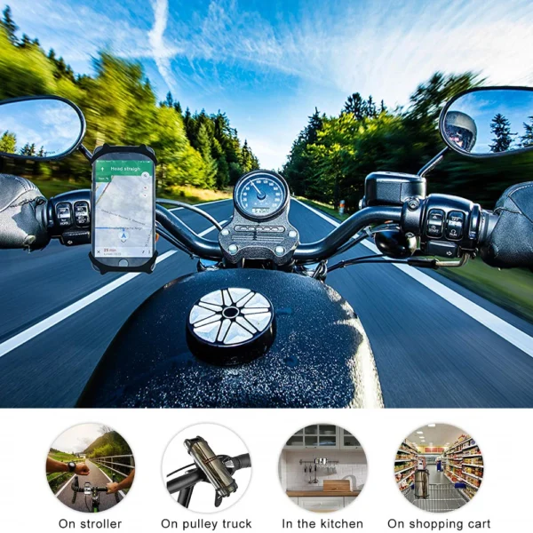 Universal Silicone Bike Bicycle Phone Holder - Image 6
