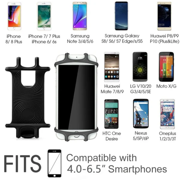 Universal Silicone Bike Bicycle Phone Holder - Image 5