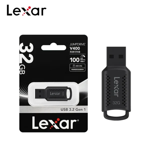 Original USB 3.2 Lexar V400 USB Flash Drive 32GB 64GB 128GB 256GB Read Speed Up To 100MB/s Pendrive Mini U Disk USB Memory Stick - Image 4