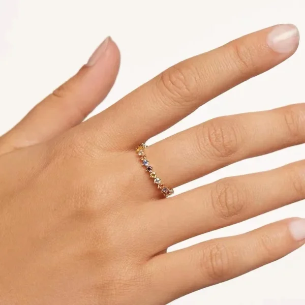 Fashion 925 Sterling Silver Simple Style Ring Charm Quality - Image 6