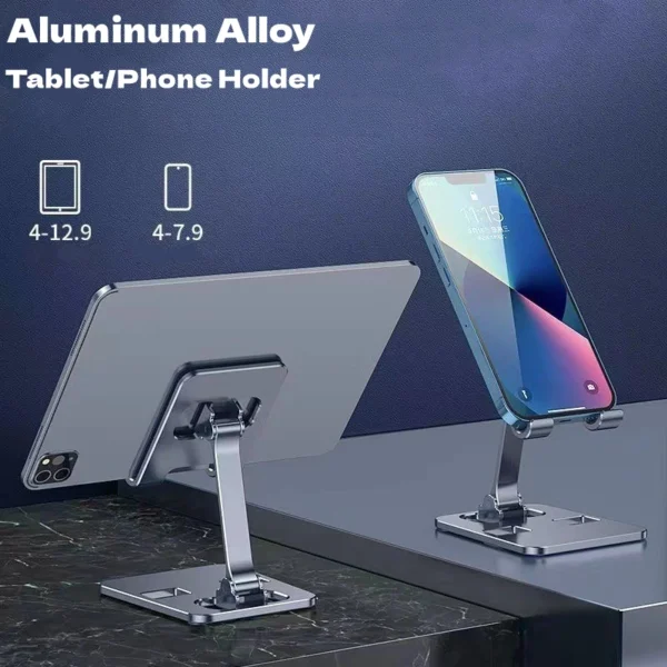 Universal Aluminum Alloy Portable Tablet Holder, Mobile Holder