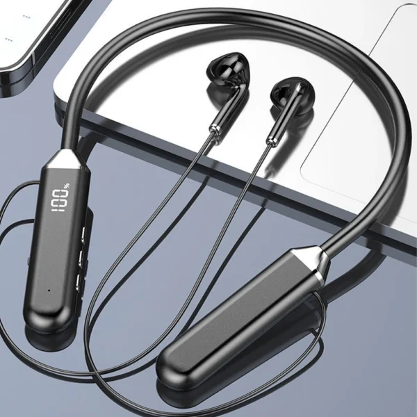 BNR Neckband 5.2 Bluetooth Headphones Extra Long Standby