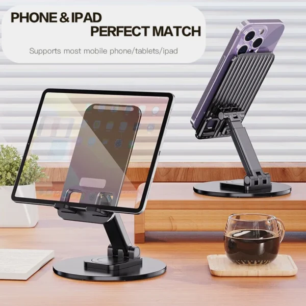360 Rotation Portable Folding Tablet Holder - Image 2