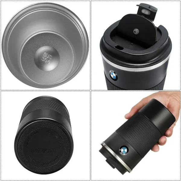 Stainless Steel Coffee Thermos Bottle Thermal Mug For BMW - Image 3