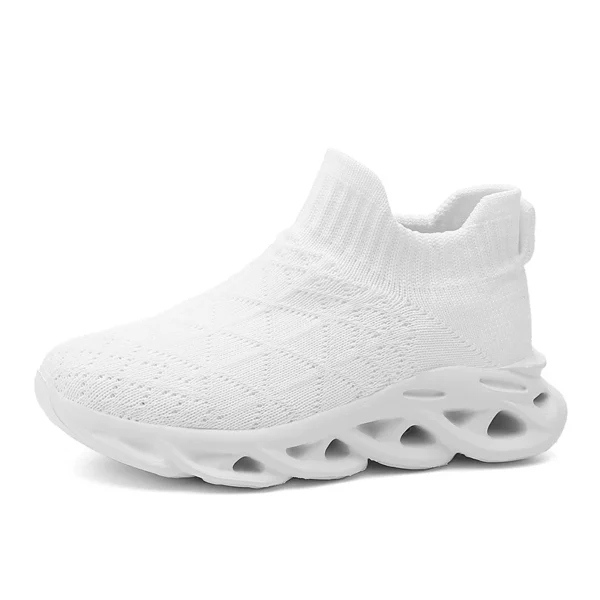 Boys Sock Sneakers – Lightweight Breathable Knit Running Shoes for Kids, Slip-On Fashion Sports Shoes for Spring - Image 6