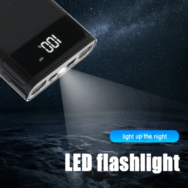 Dual USB Micro USB Type C Power Bank Shell 5V DIY 6*18650 Case Battery Charge Storage Box Without Battery - Image 5