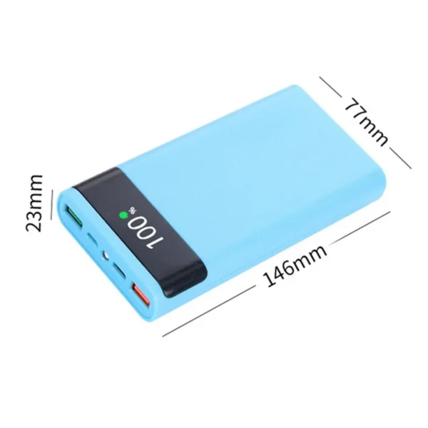 18650 Battery Power Bank Box 22.5W Fast Charging LCD Display 20000MAh Power Board for 6X18650 Battery - Image 4