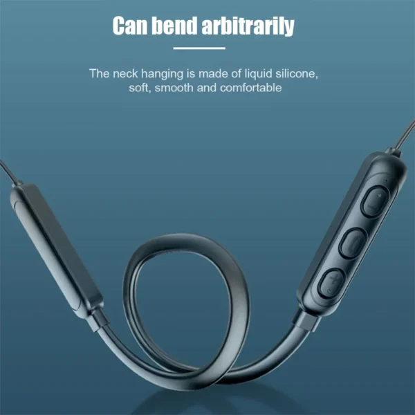 B7 Wireless Neckband Bluetooth Earphones Hanging Neck Headset - Image 4