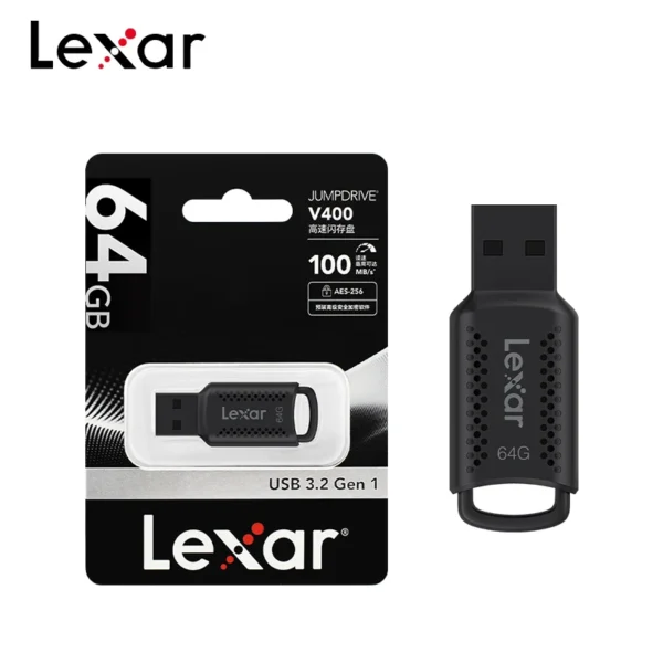 Original USB 3.2 Lexar V400 USB Flash Drive 32GB 64GB 128GB 256GB Read Speed Up To 100MB/s Pendrive Mini U Disk USB Memory Stick - Image 5