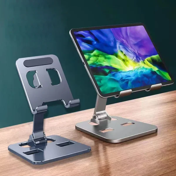 Universal All Aluminum Alloy Foldable Desk Phone Metal Holder Mount Stand For Mobile Phone - Image 5