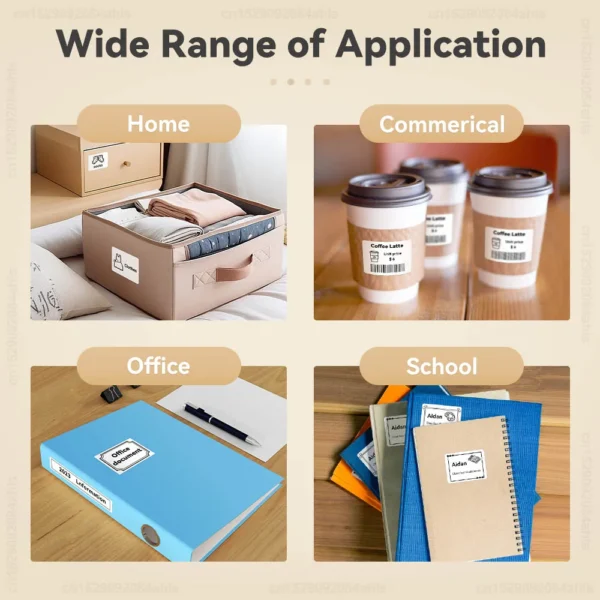 Thermal Label Printer P50 Wireless Inkless Bluetooth Label Maker Similar to B21 M110 E210 Labeling Machine or 1PK Label Stickers - Image 6
