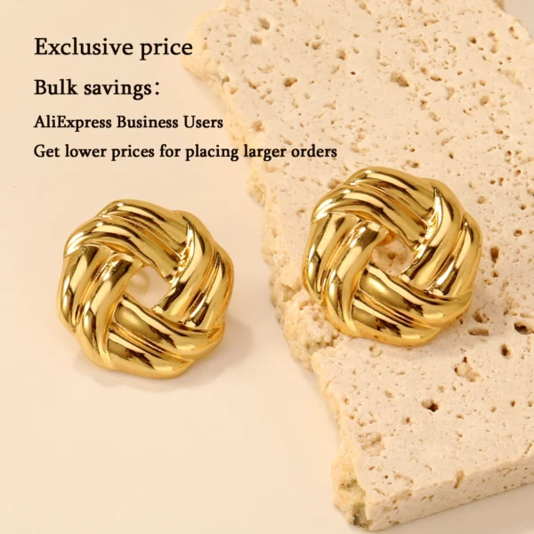 LUXUSTEEL Stainless Steel Starfish Tree of Life Drop Stud Earrings for Women Shell Shape Ginkgo Leaf Female Earring Jewelry Gift - Image 2