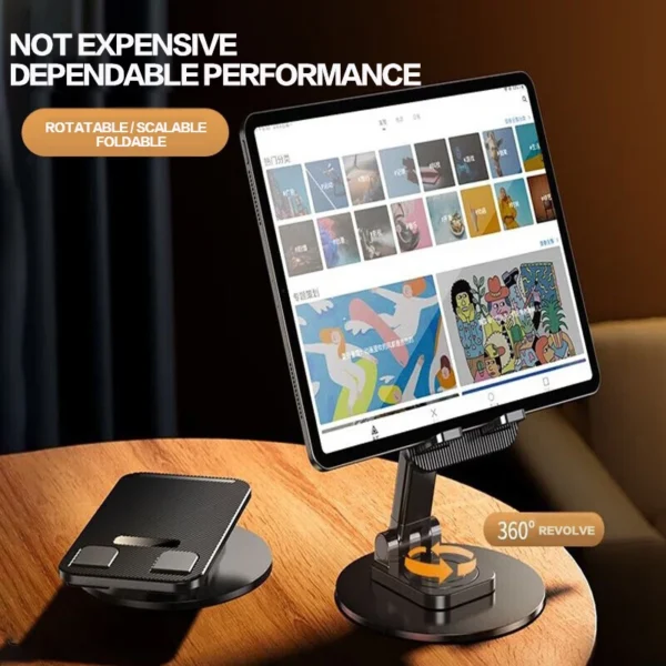 360 Rotation Portable Folding Tablet Holder - Image 5