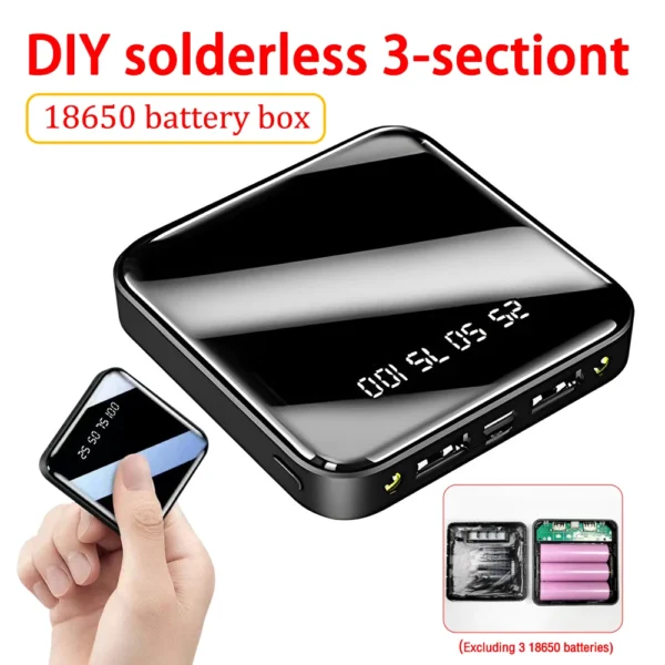 DIY Mobile Power Set Free Welding Without 18650 Battery Power Bank Case - Image 2