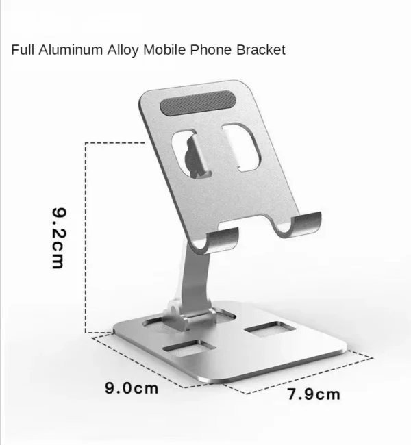 Universal All Aluminum Alloy Foldable Desk Phone Metal Holder Mount Stand For Mobile Phone - Image 6