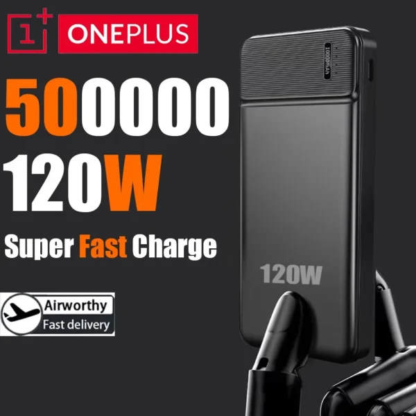 OnePlus 50000mAh Power Bank 120W Portable Super Fast Charger