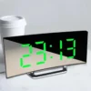 Curved Screen Mirror LED Digital Clock for Your Bedside