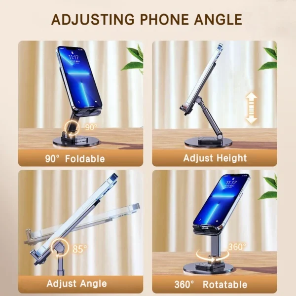 360 Rotation Portable Folding Tablet Holder - Image 6