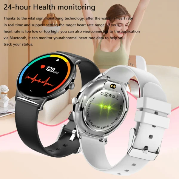 For Huawei New Ultra Slim AMOLED Smart Watch Women Screen Always Display Time Heart Rate BT Calling High-end Fashion Smartwatch - Image 5