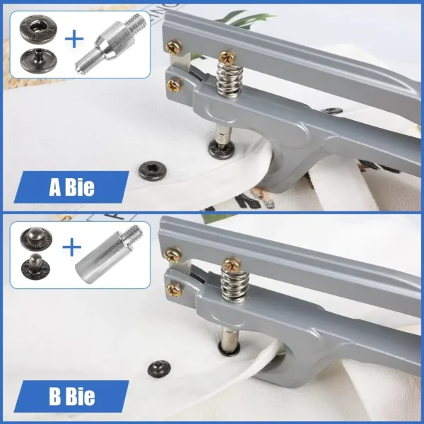 40 Set Metal Snap Button With Plier Tool Sewing Button Thickened Snap Fastener Kit DIY Craft for Installing Sewing Clothes - Image 2
