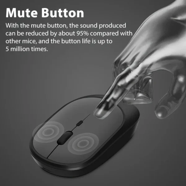 Rechargeable Gaming Mouse Wireless Bluetooth-Compatible - Image 4