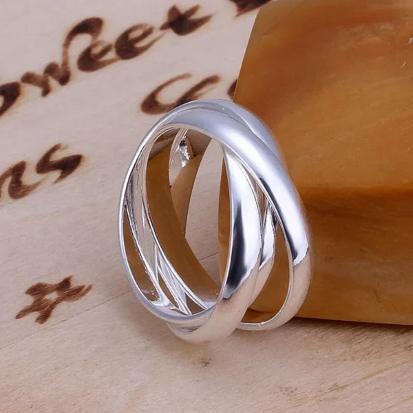 For Women Lady Wedding Beautiful Charm FashionSilver Rings - Image 6