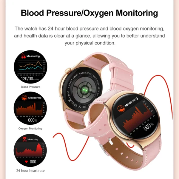 2025New GPS NFC Bluetooth Call Smartwatch Women Watch 4 mini Sports Track Heart Rate Oximetry Monitoring Health Smartwatch Woman - Image 6