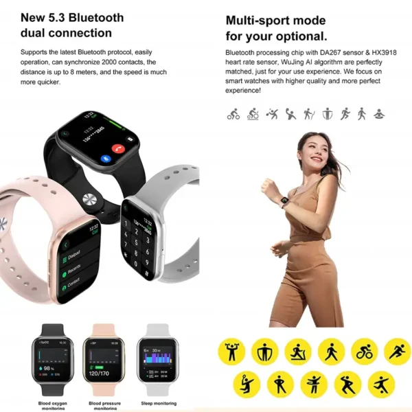 2025 New For Apple GPS Watch 10 Smart Watch Men HD AMOLED Memory Music 3D Surround Bluetooth Call Waterproof Smartwatch Woman - Image 6