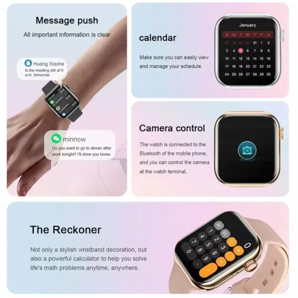 New 2025 Original For Apple Watch 10 GPS Smart Watch Men Body Temperature Bluetooth Call NFC Sports Women SmartWatch for Apple - Image 5