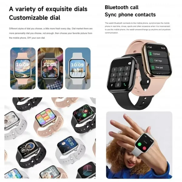 New 2025 Original For Apple Watch 10 GPS Smart Watch Men Body Temperature Bluetooth Call NFC Sports Women SmartWatch for Apple - Image 3