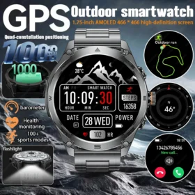 2025 For HUAWEI New Military Smart Watch Built-in GPS Compass barometer 3ATM Waterproof Sport Smartwatch Men Support Voice Call