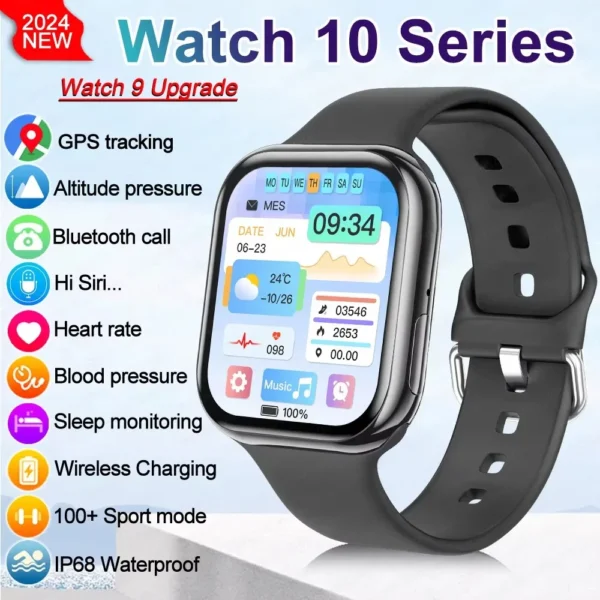 New 2025 Original For Apple Watch 10 GPS Smart Watch Men Body Temperature Bluetooth Call NFC Sports Women SmartWatch for Apple