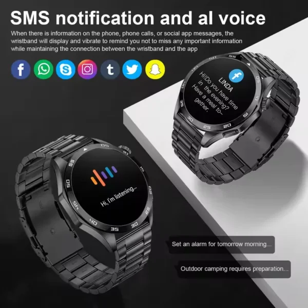 For HUAWEI GT5 Pro GPS NFC Smart Watch Men 360*360 AMOLED Screen Heart rate Bluetooth Call IP67 Waterproof Man Smartwatch 2025 - Image 4
