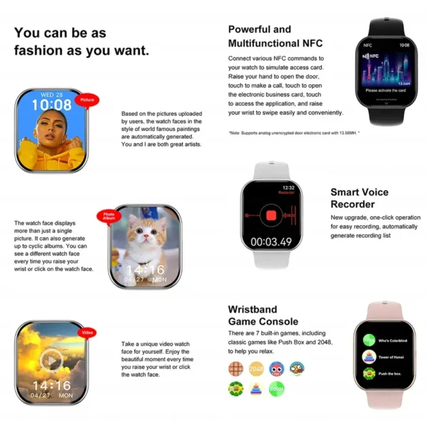 2025 New For Apple GPS Watch 10 Smart Watch Men HD AMOLED Memory Music 3D Surround Bluetooth Call Waterproof Smartwatch Woman - Image 5